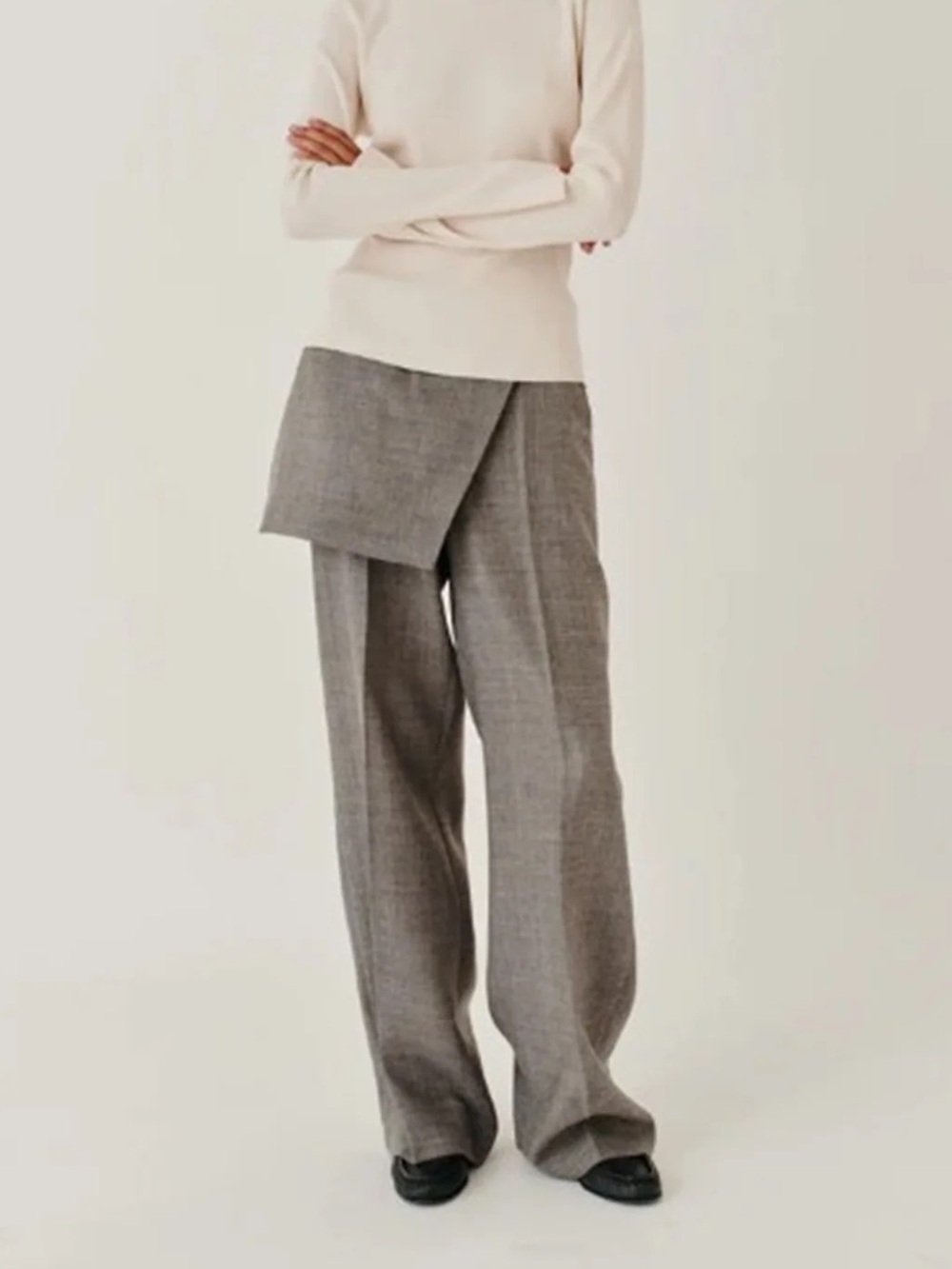 The Garment PINE SKIRT PANTS GREY MELANGE - Picture 4 of 4